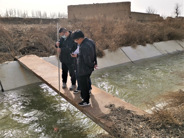 镇子梁水库2022年春季灌溉进行时